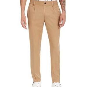 INC Men's Asher Pleated Slim-Fit Pinstripe Pants,